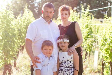 Familienbild Familie Lang Wallner mit 2 Kindern