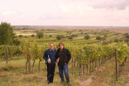 Winzer mit Vater im Weingarten Mörbisch am See