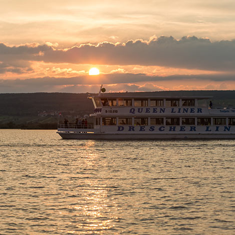 Schifffahrt Boot auf dem Neusiedler See