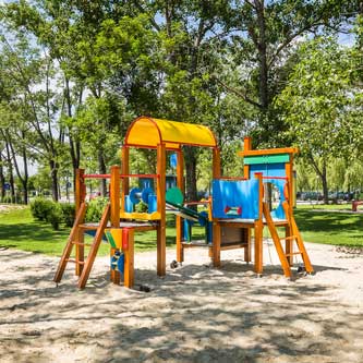 Kinderspielplatz Sandabschnitt