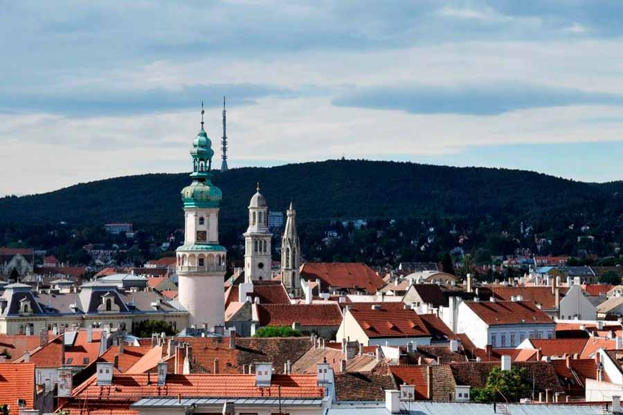 Altstadt Sopron mit Kirchtürmen